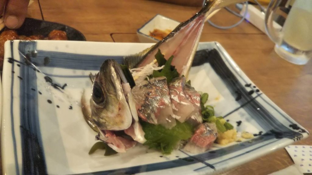 鯵さん突然の痙攣