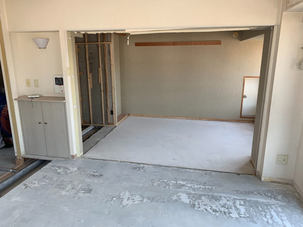 マンションリノベーション工事中