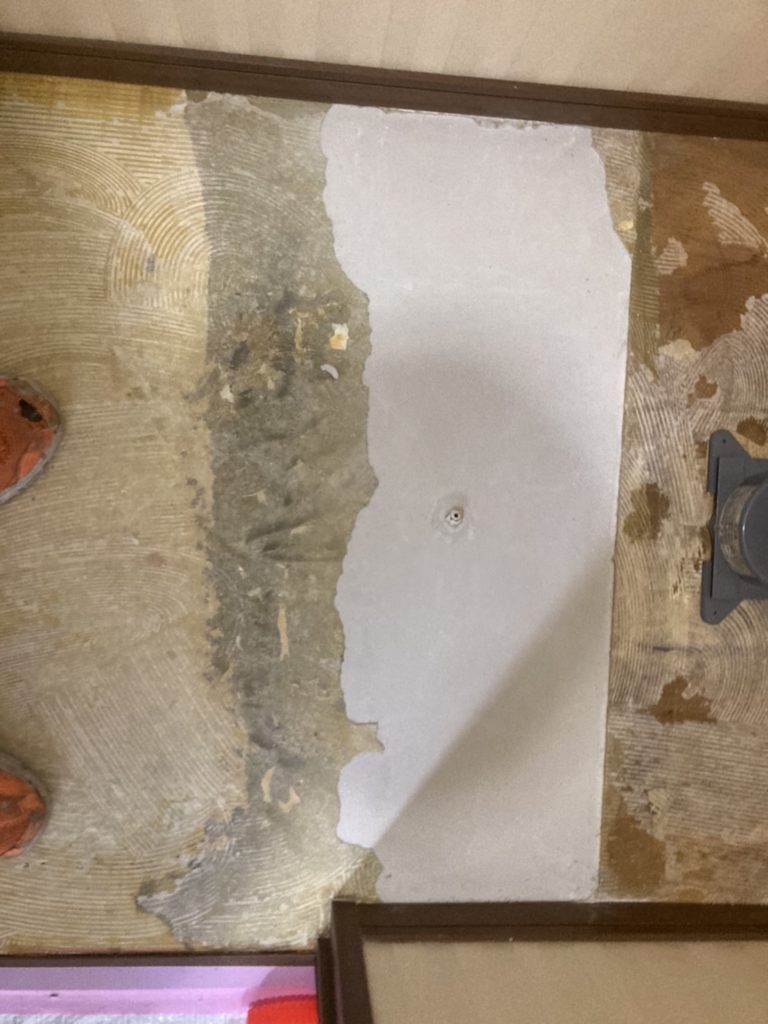 トイレ外し作業